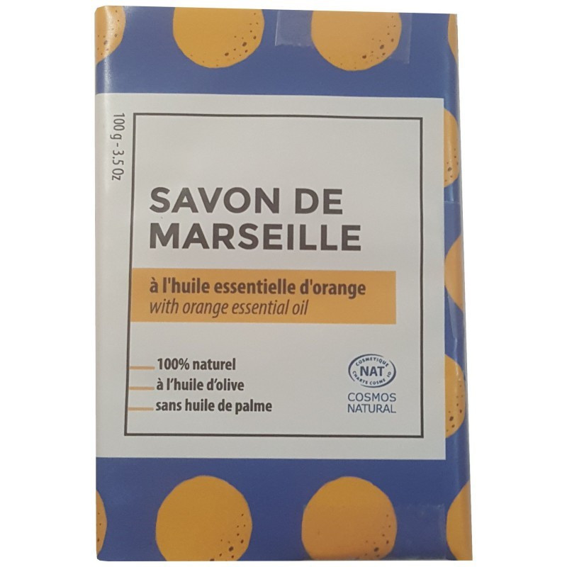 Savon de Marseille à l'orange 100g