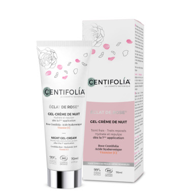 Gel Crème de Nuit Eclat de Rose Centifolia 70 ml