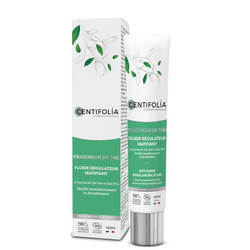 Fluide Régulateur Matifiant Thé vert 40 ml Centifolia