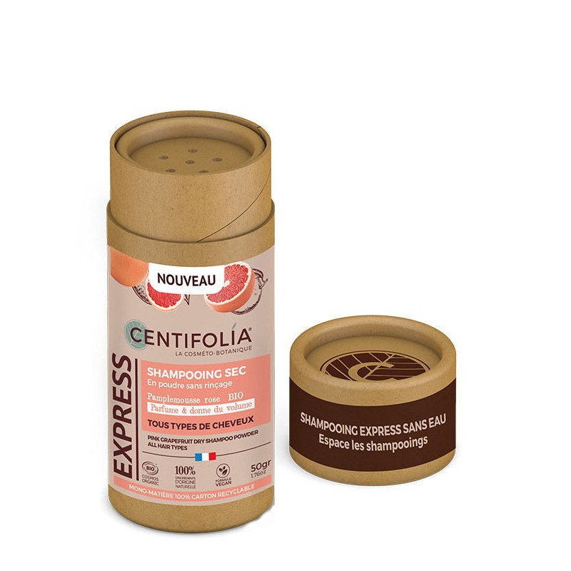 Shampoing sec sans rinçage pamplemousse rose
