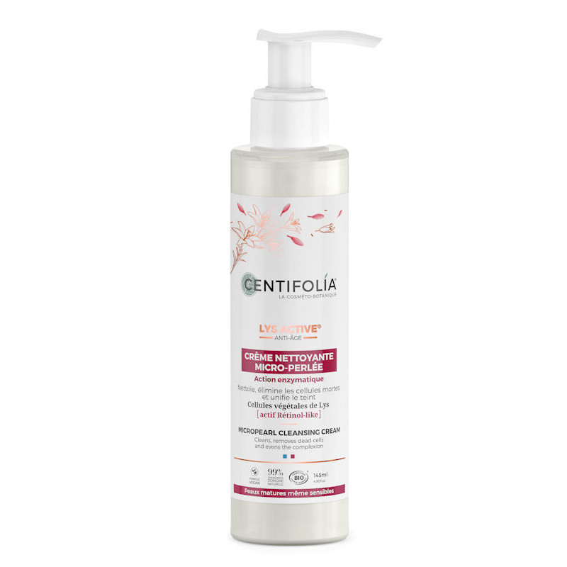 Crème Nettoyante micro-perlée Lys Active Centifolia