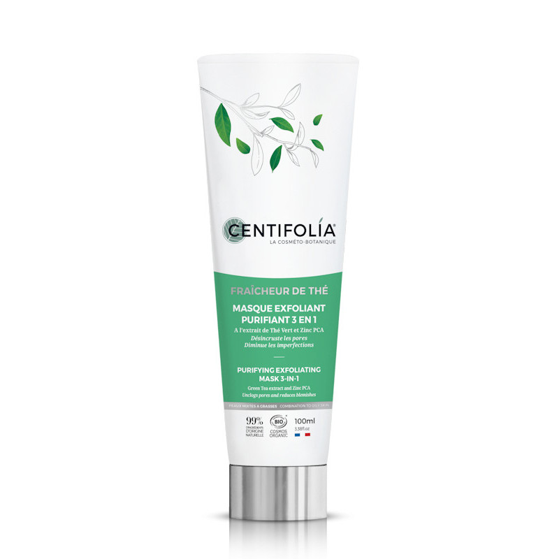 Masque Exfoliant 3en1 Fraîcheur de Thé centifolia 100 ml