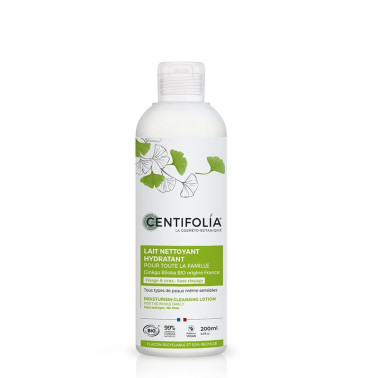 Lait Nettoyant Hydratant pour toute la famille Centifolia au Ginkgo Biloba, flacon 200 ml