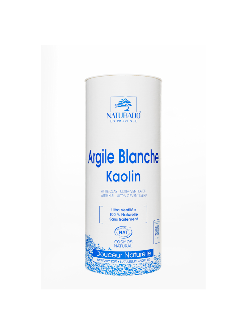 Argile blanche kaolin in poudre surfine 300g Naturado