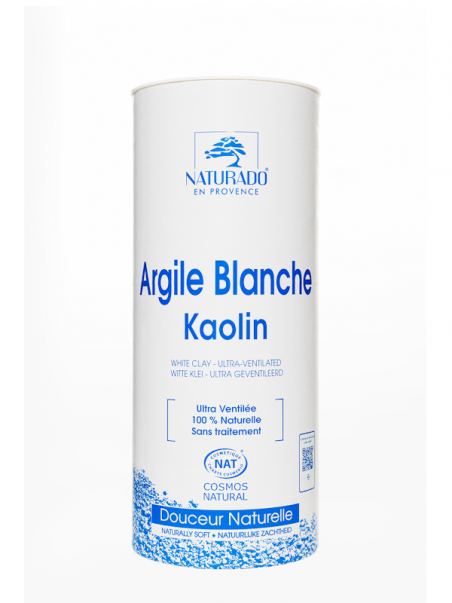 Argile blanche kaolin in poudre surfine 300g Naturado