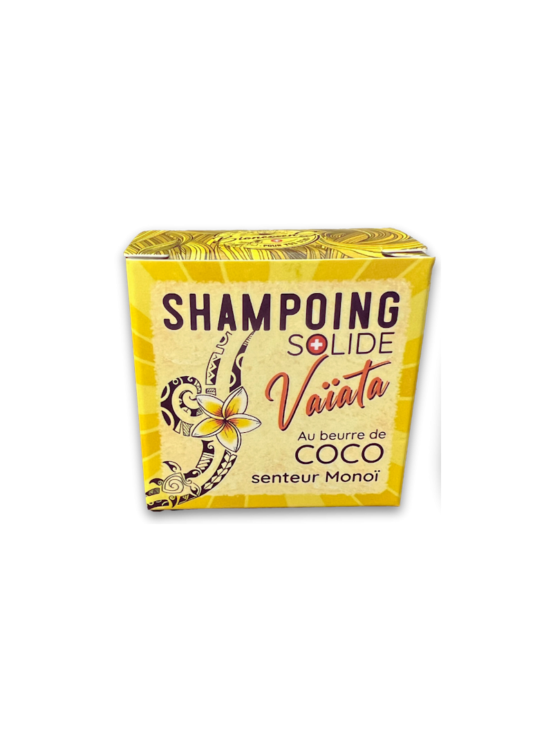 Shampoing Solide Vaïata, Senteur Monoï, cheveux secs et très secs, Bionessens