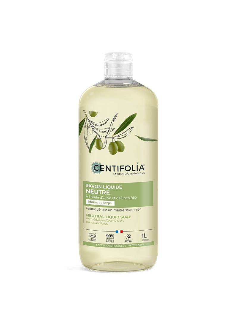 Savon liquide neutre Centifolia 1 litre