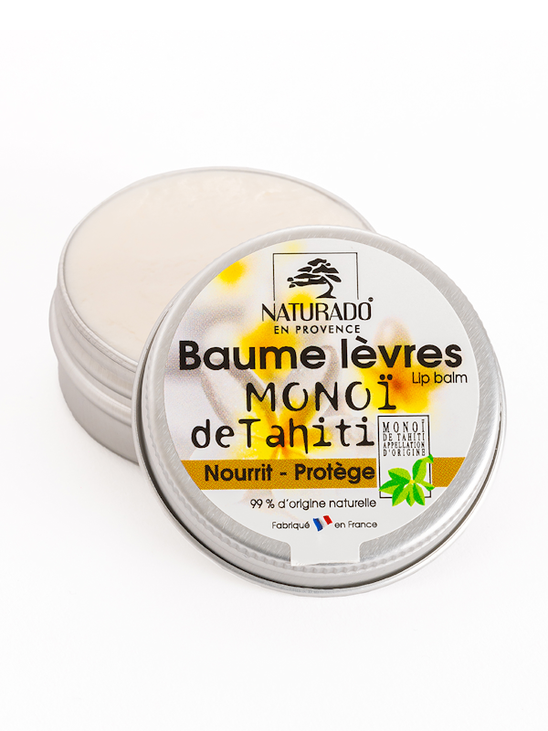 Baume à lèvres au monoï de Tahiti Naturado 15 ml