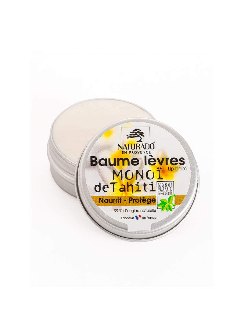 Baume à lèvres au monoï de Tahiti Naturado 15 ml