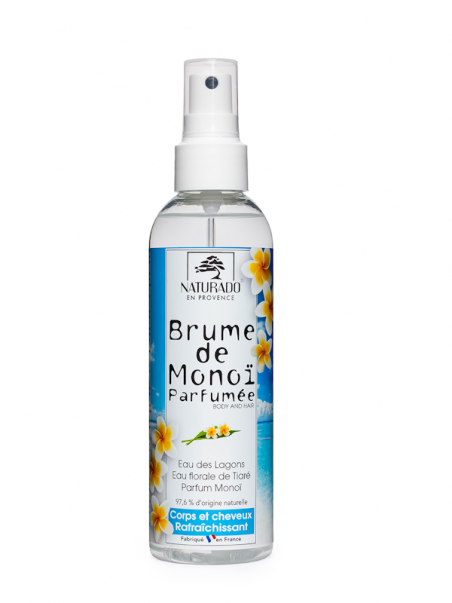 Brume de Monoï parfumée corps et cheveux Naturado spray 200 ml