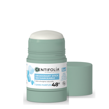 Deodorant stick rechargeable sans parfum Efficacité 48h prouvée