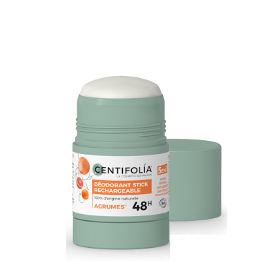 Deodorant stick rechargeable parfum Agrumes   Efficacité 48h prouvée
