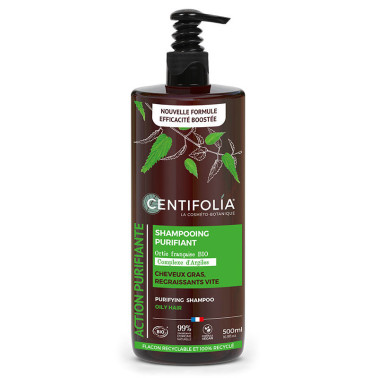 Shampooing purifiant pour cheveux gras Centifolia 500 ml