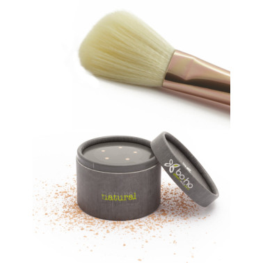 La poudre libre minérale Beige Clair Boho Green Make-Up + 1 pinceau poudre 05
