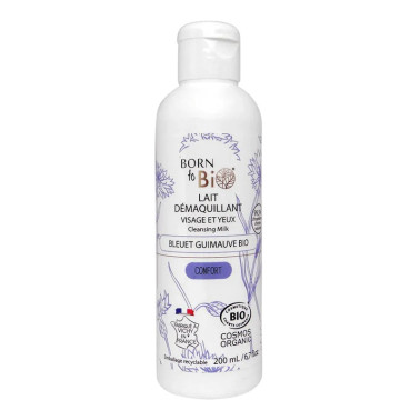 Lait démaquillant bleuet guimauve Born to bio