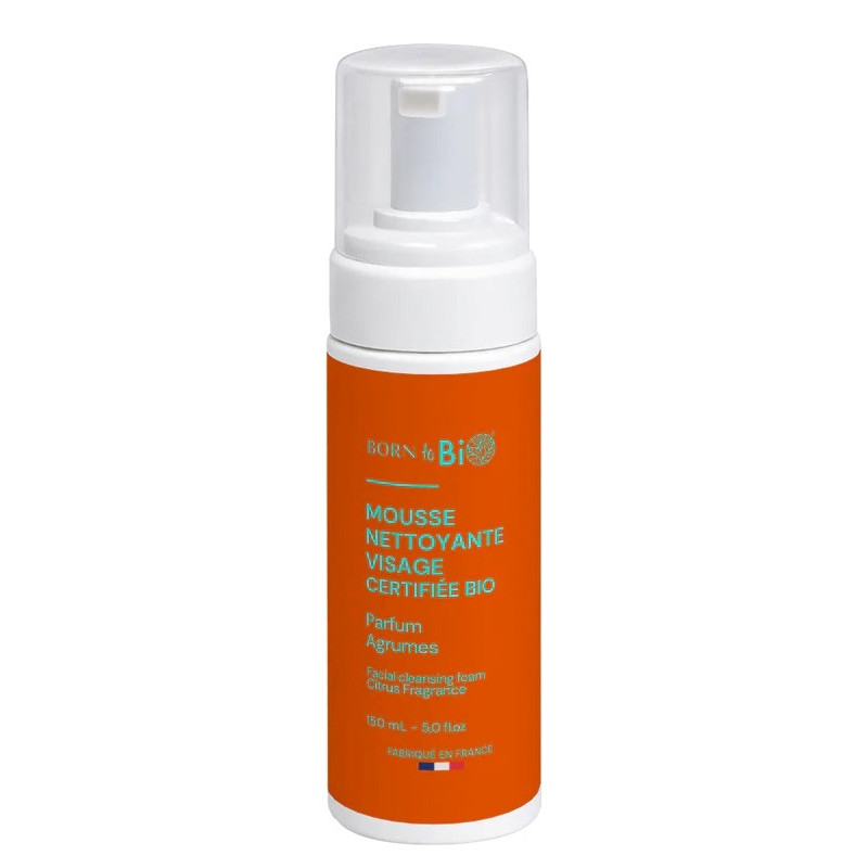 Mousse nettoyante agrumes 150 ml Born to bio