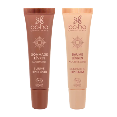 Duo lèvres baume et gommage Boho