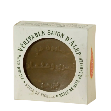 Savon d'Alep carré à l'huile de nigelle Alepia 125g