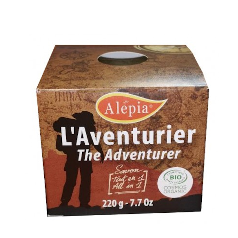 Savon d'Alep universel L'Aventurier Alepia 220 g