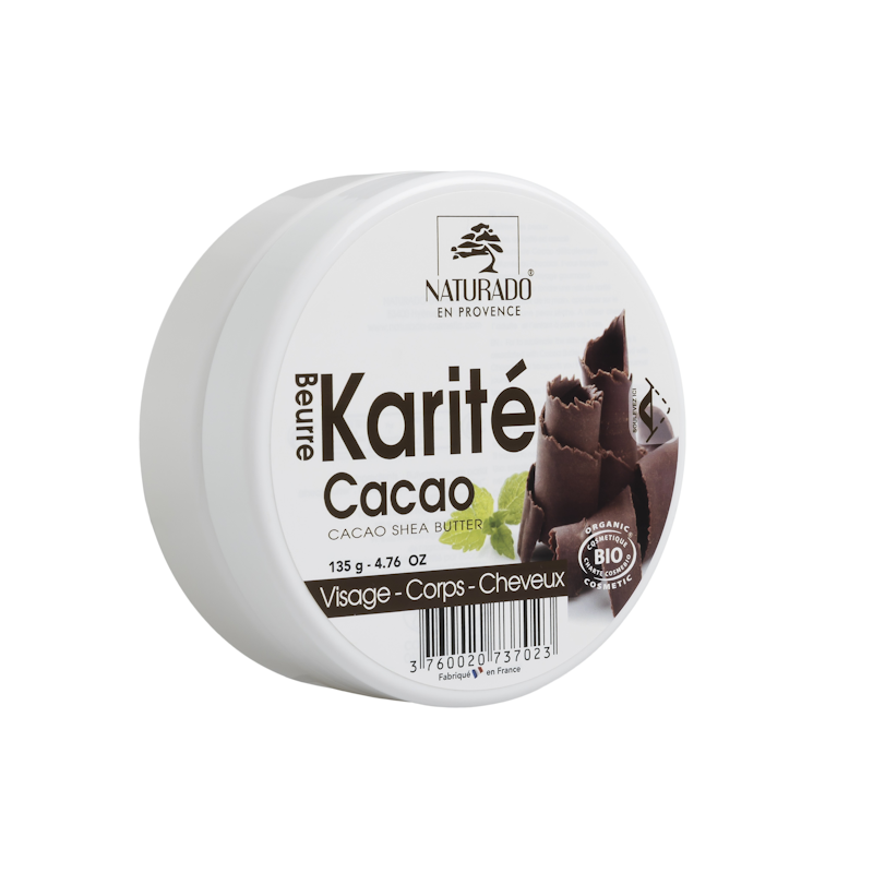 Beurre de karité au beurre de cacao Naturado 135g