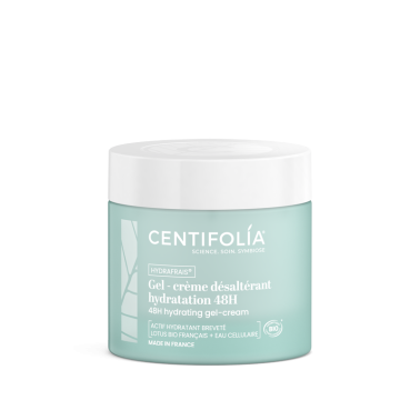 Gel-crème désaltérant hydratation 48h Hydrafrais® Centifolia pot 50 ml